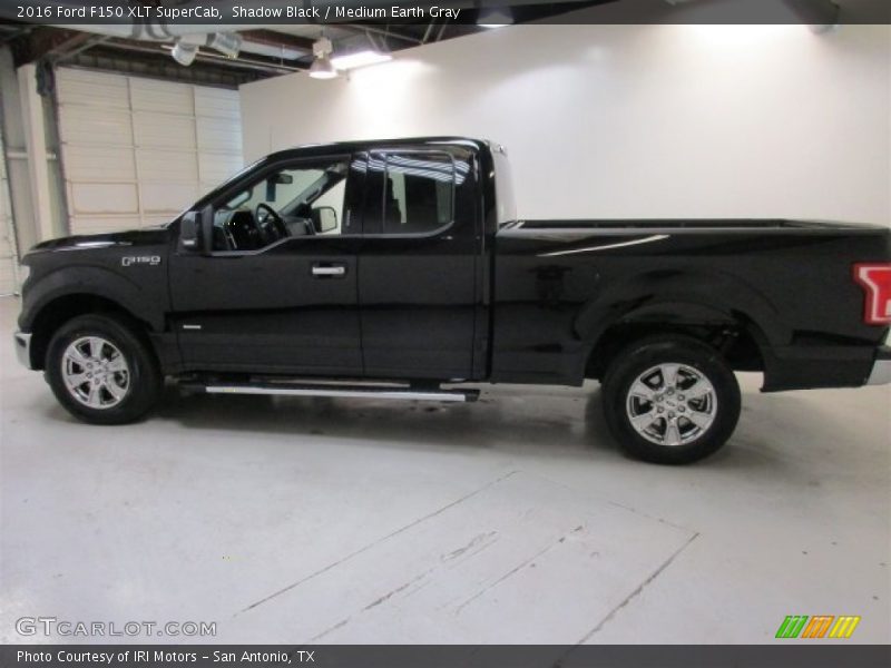 Shadow Black / Medium Earth Gray 2016 Ford F150 XLT SuperCab