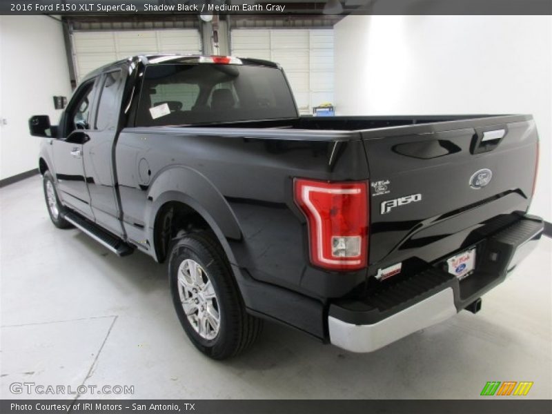 Shadow Black / Medium Earth Gray 2016 Ford F150 XLT SuperCab