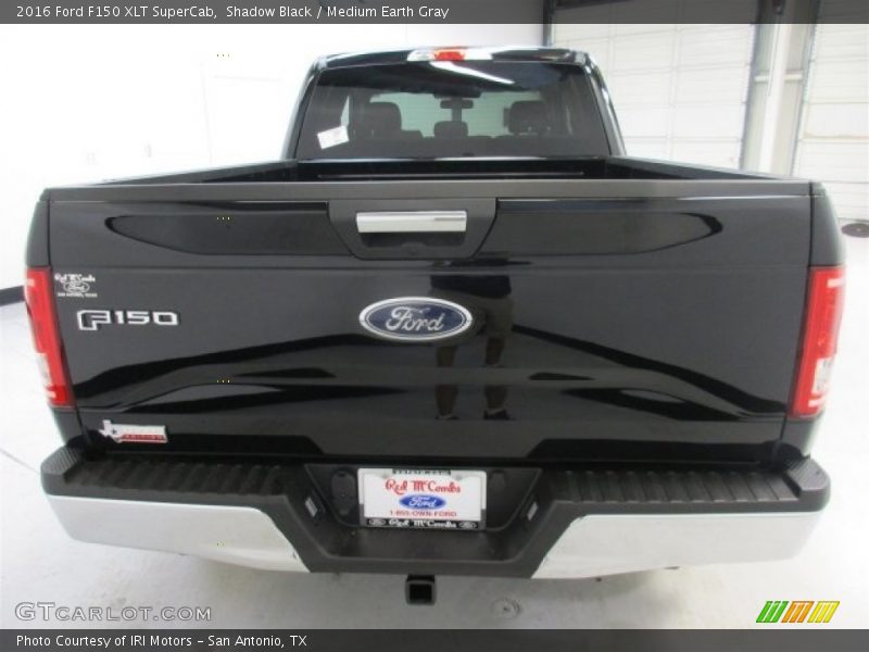 Shadow Black / Medium Earth Gray 2016 Ford F150 XLT SuperCab