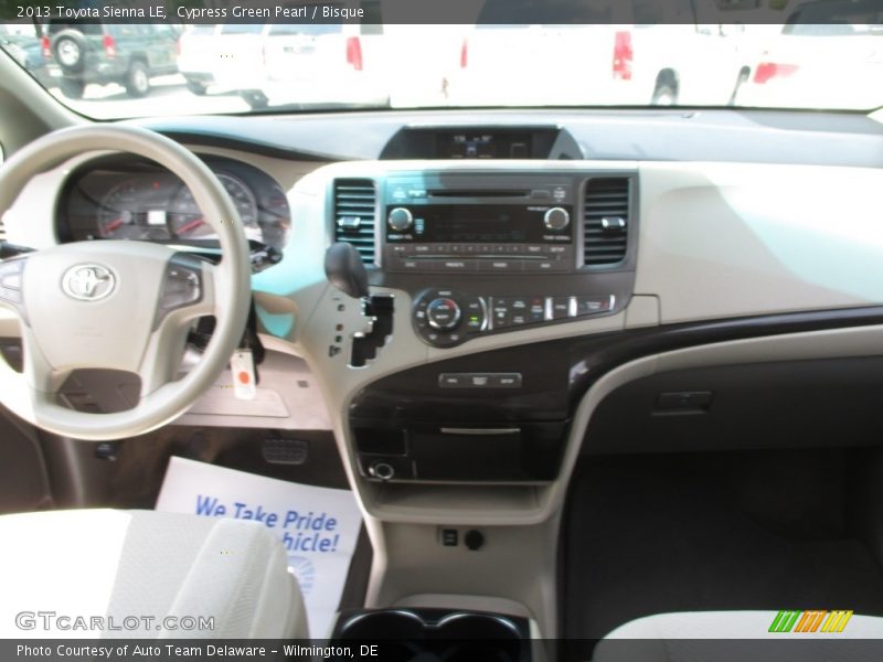 Cypress Green Pearl / Bisque 2013 Toyota Sienna LE