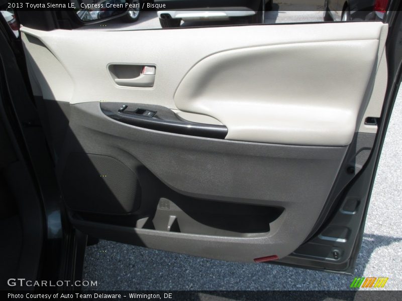 Cypress Green Pearl / Bisque 2013 Toyota Sienna LE