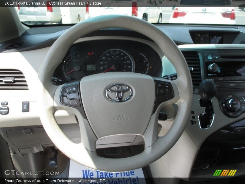 Cypress Green Pearl / Bisque 2013 Toyota Sienna LE