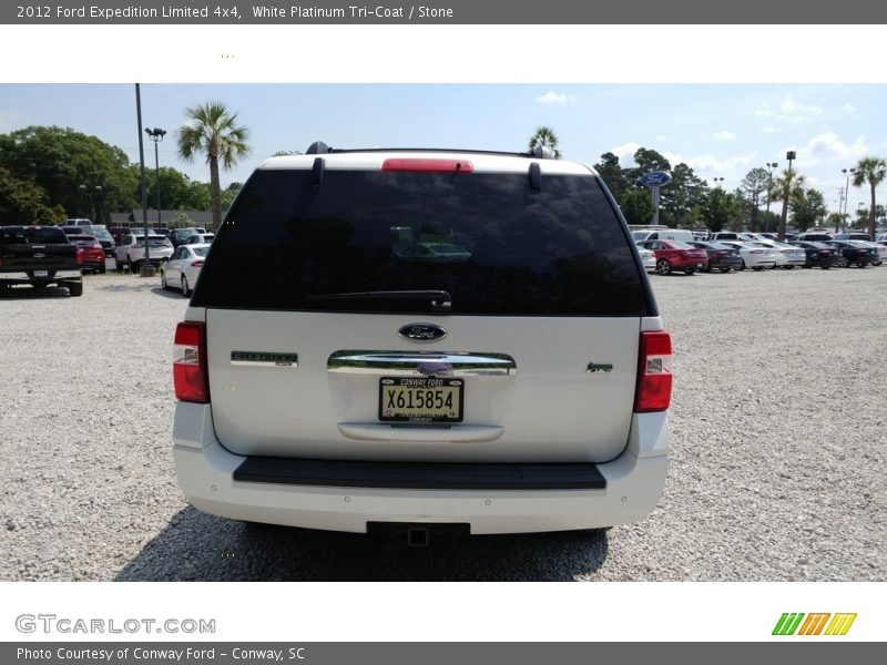White Platinum Tri-Coat / Stone 2012 Ford Expedition Limited 4x4