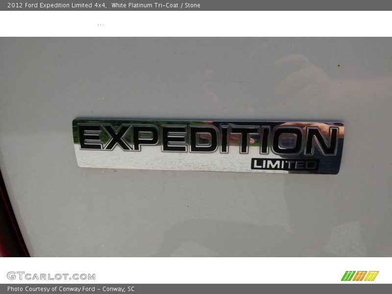 White Platinum Tri-Coat / Stone 2012 Ford Expedition Limited 4x4
