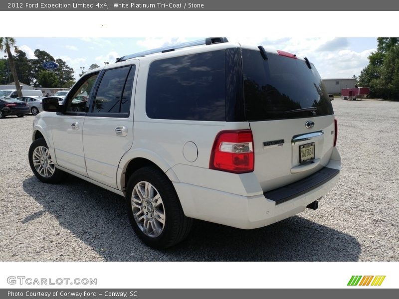 White Platinum Tri-Coat / Stone 2012 Ford Expedition Limited 4x4