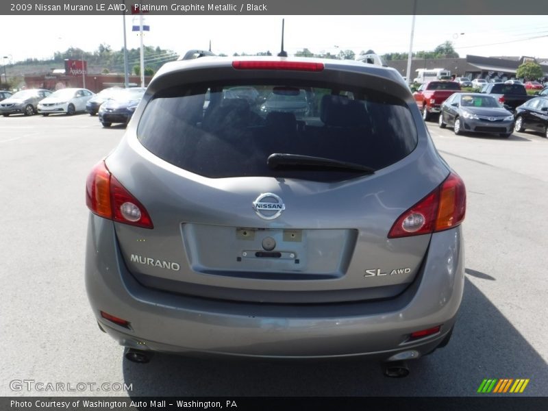 Platinum Graphite Metallic / Black 2009 Nissan Murano LE AWD