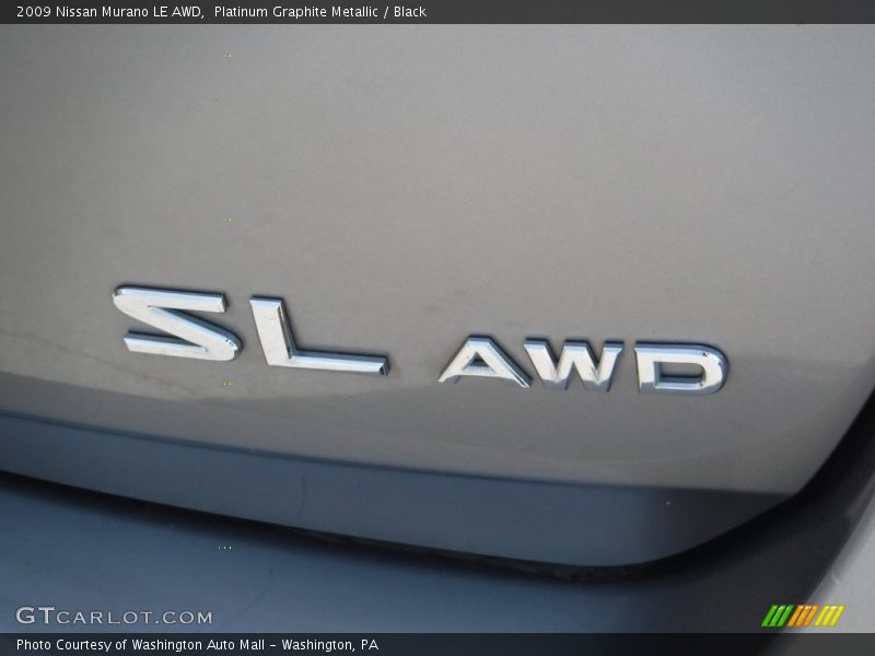 Platinum Graphite Metallic / Black 2009 Nissan Murano LE AWD