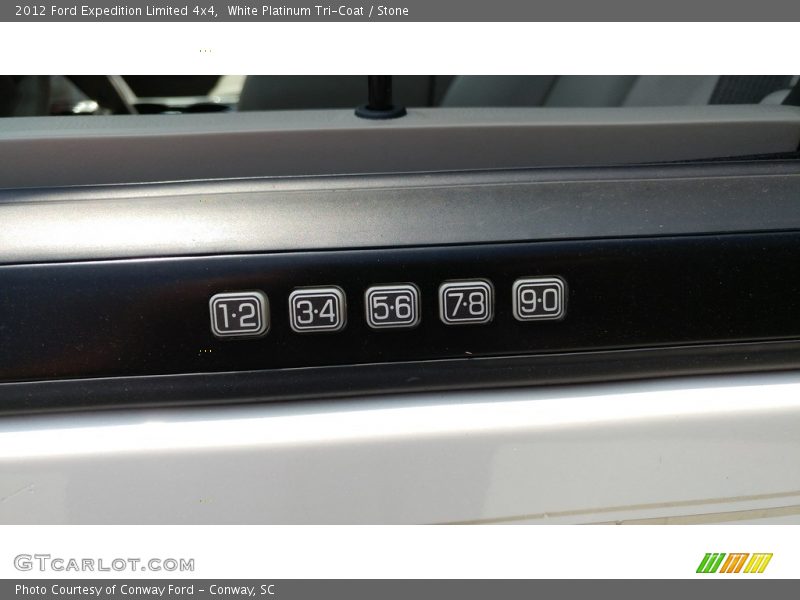 White Platinum Tri-Coat / Stone 2012 Ford Expedition Limited 4x4