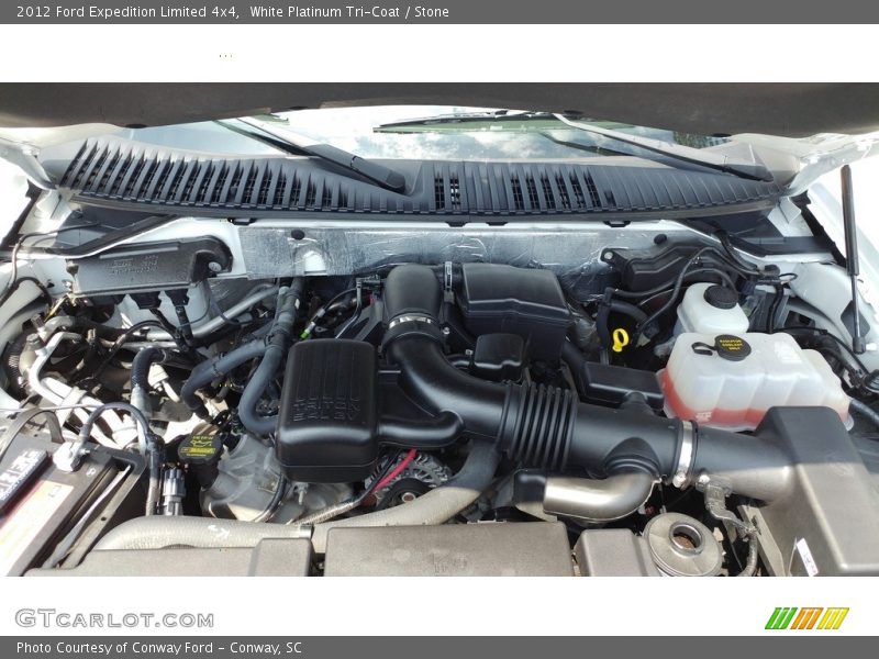 White Platinum Tri-Coat / Stone 2012 Ford Expedition Limited 4x4