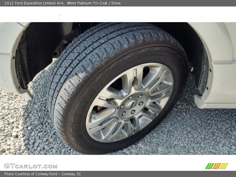 White Platinum Tri-Coat / Stone 2012 Ford Expedition Limited 4x4