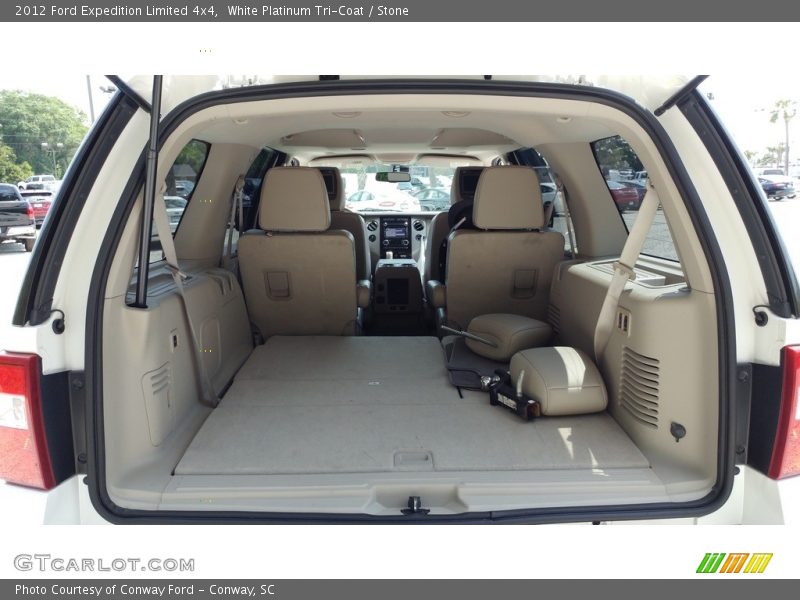 White Platinum Tri-Coat / Stone 2012 Ford Expedition Limited 4x4