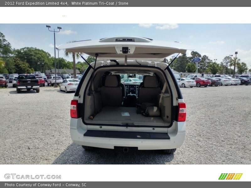 White Platinum Tri-Coat / Stone 2012 Ford Expedition Limited 4x4