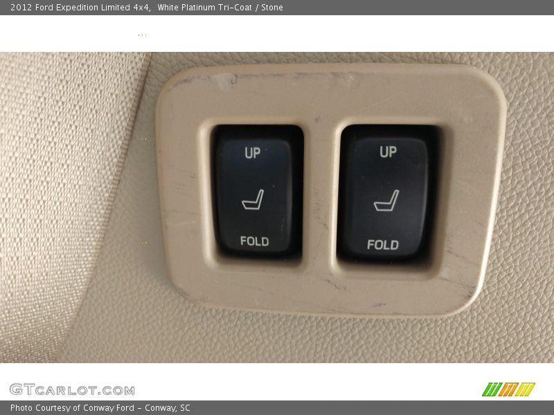 White Platinum Tri-Coat / Stone 2012 Ford Expedition Limited 4x4