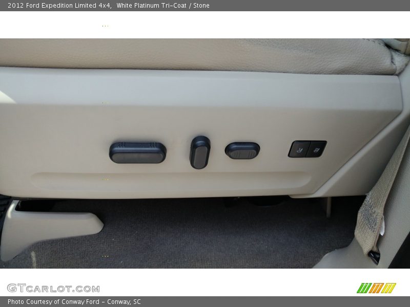 White Platinum Tri-Coat / Stone 2012 Ford Expedition Limited 4x4