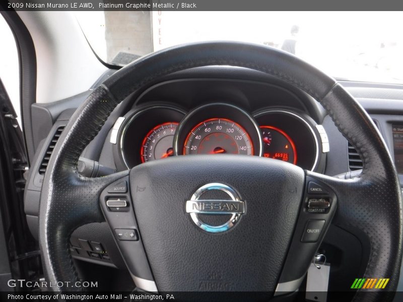 Platinum Graphite Metallic / Black 2009 Nissan Murano LE AWD