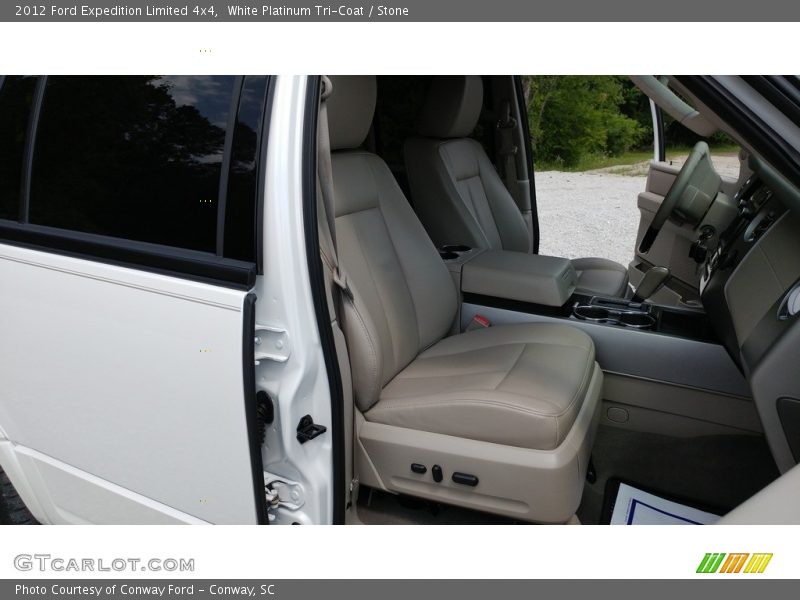 White Platinum Tri-Coat / Stone 2012 Ford Expedition Limited 4x4