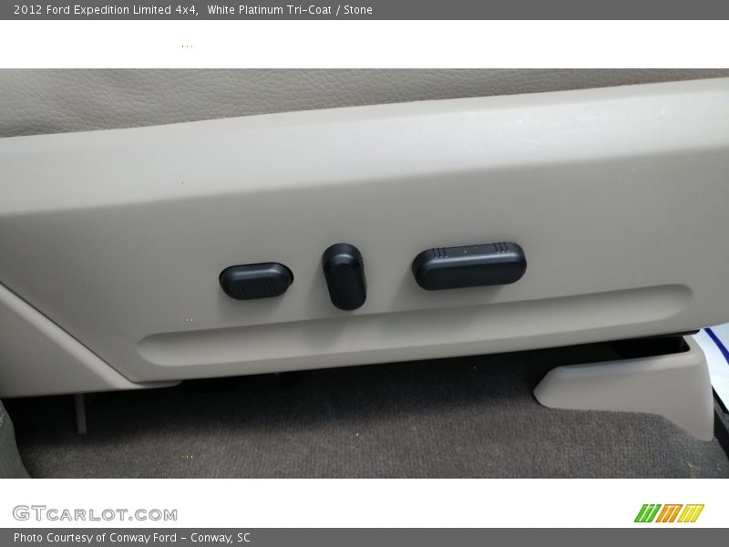 White Platinum Tri-Coat / Stone 2012 Ford Expedition Limited 4x4