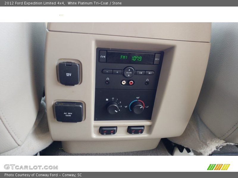 White Platinum Tri-Coat / Stone 2012 Ford Expedition Limited 4x4