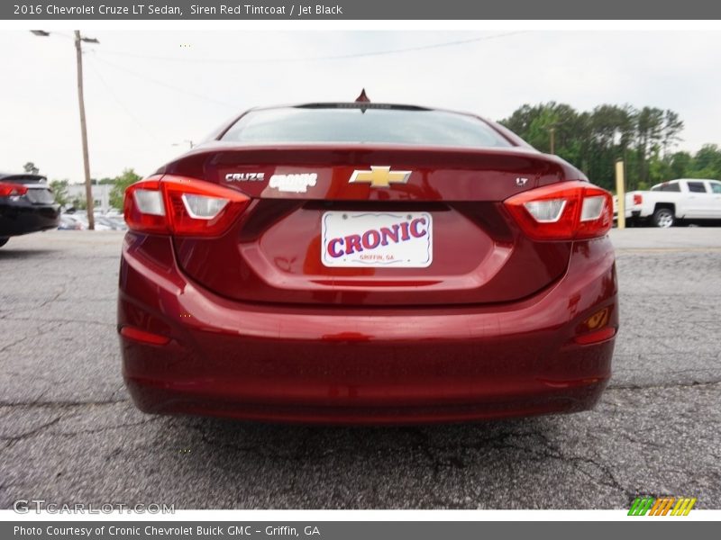 Siren Red Tintcoat / Jet Black 2016 Chevrolet Cruze LT Sedan