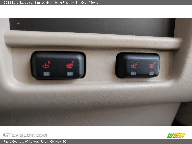 White Platinum Tri-Coat / Stone 2012 Ford Expedition Limited 4x4
