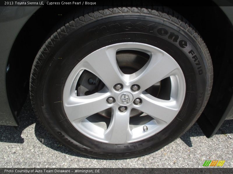 Cypress Green Pearl / Bisque 2013 Toyota Sienna LE