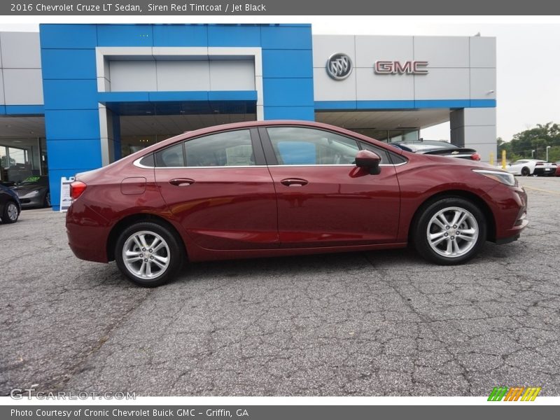 Siren Red Tintcoat / Jet Black 2016 Chevrolet Cruze LT Sedan