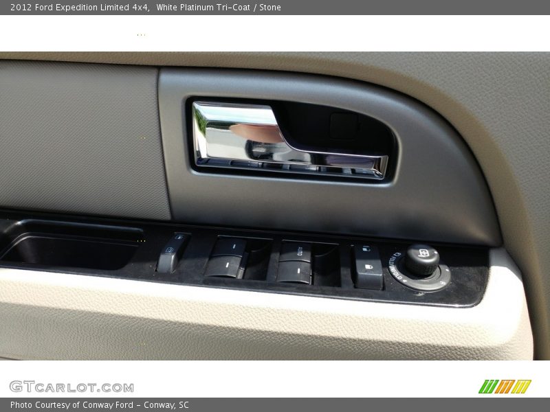 White Platinum Tri-Coat / Stone 2012 Ford Expedition Limited 4x4