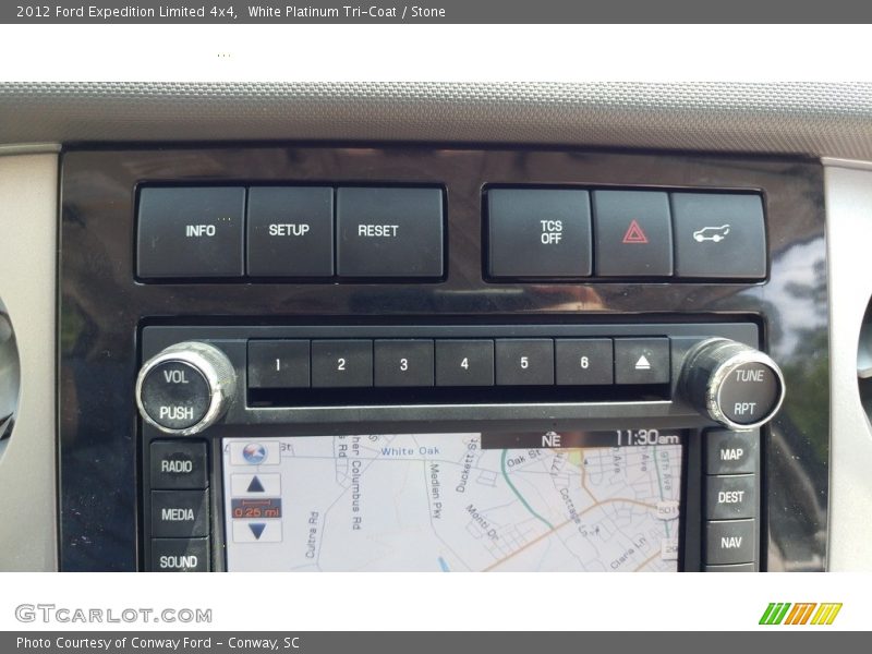 White Platinum Tri-Coat / Stone 2012 Ford Expedition Limited 4x4