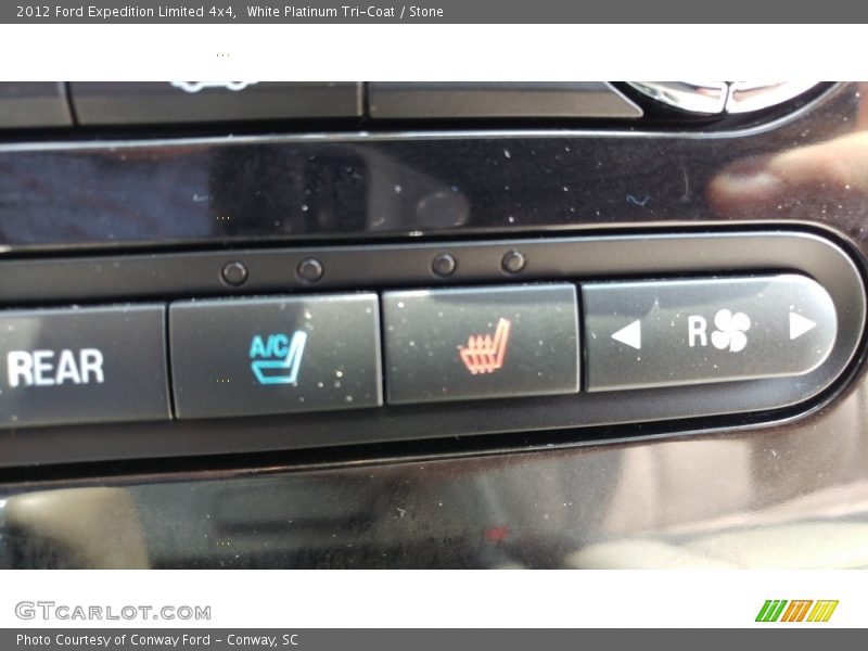 White Platinum Tri-Coat / Stone 2012 Ford Expedition Limited 4x4