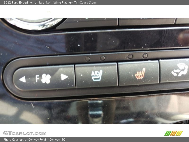 White Platinum Tri-Coat / Stone 2012 Ford Expedition Limited 4x4