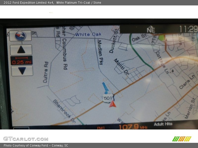 White Platinum Tri-Coat / Stone 2012 Ford Expedition Limited 4x4