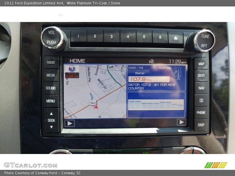 White Platinum Tri-Coat / Stone 2012 Ford Expedition Limited 4x4