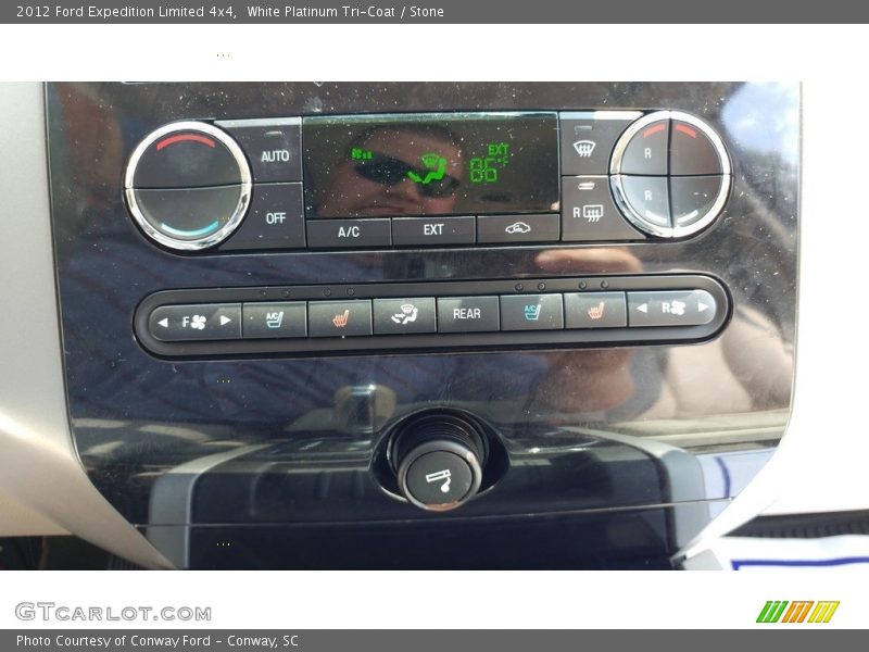 White Platinum Tri-Coat / Stone 2012 Ford Expedition Limited 4x4