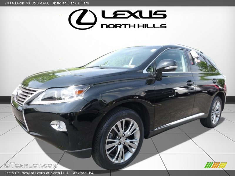 Obsidian Black / Black 2014 Lexus RX 350 AWD