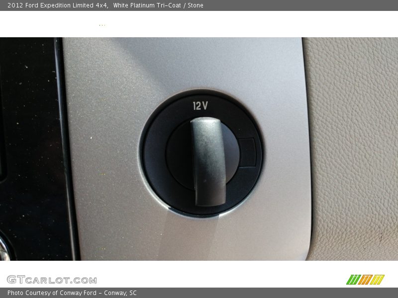 White Platinum Tri-Coat / Stone 2012 Ford Expedition Limited 4x4