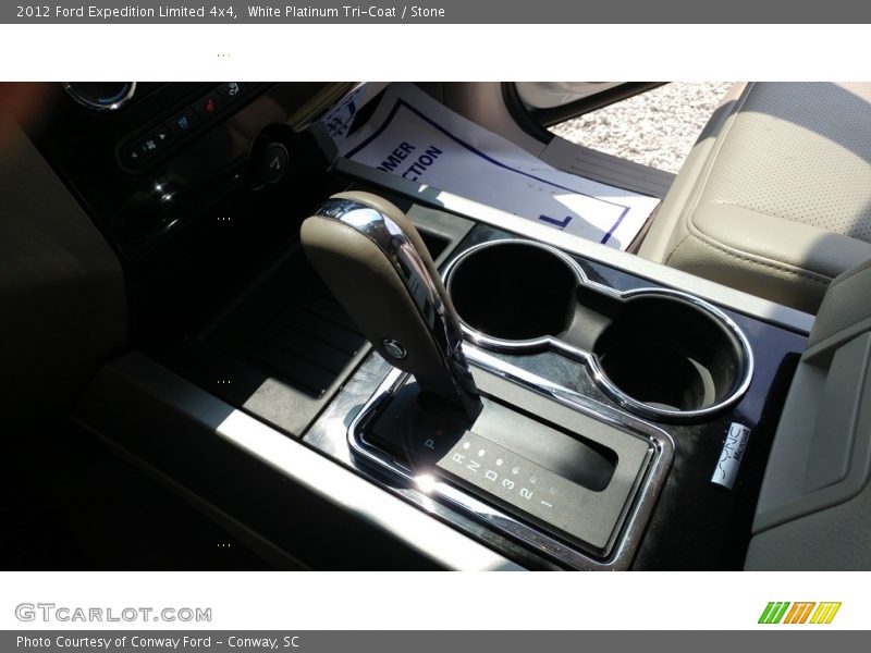 White Platinum Tri-Coat / Stone 2012 Ford Expedition Limited 4x4