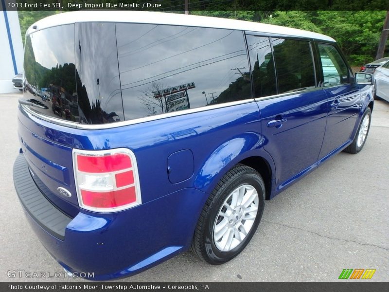 Deep Impact Blue Metallic / Dune 2013 Ford Flex SEL