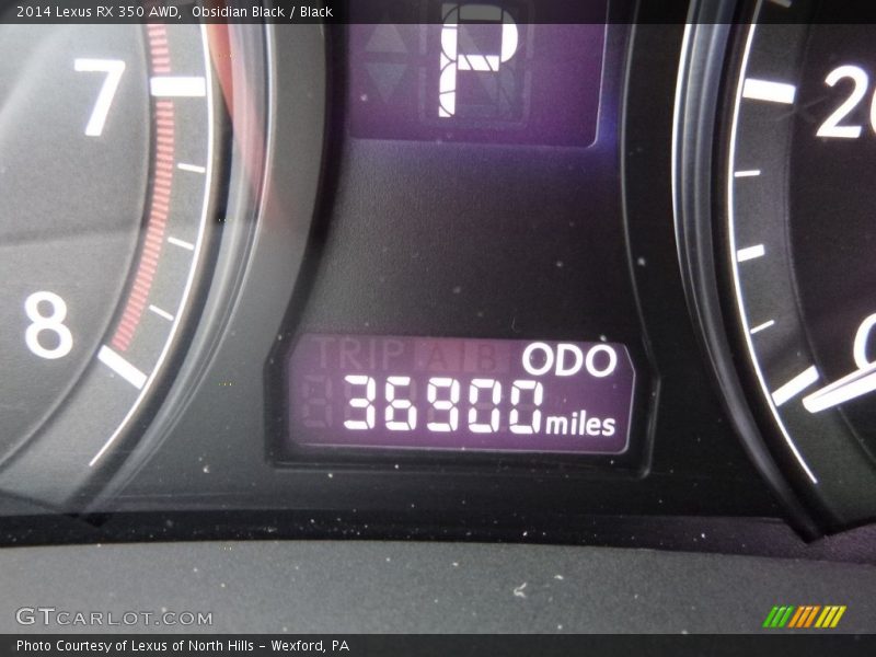Obsidian Black / Black 2014 Lexus RX 350 AWD