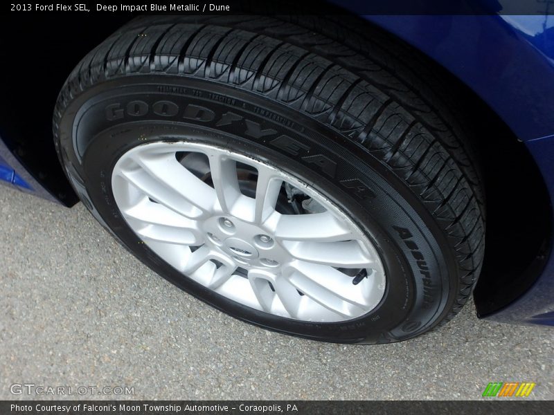 Deep Impact Blue Metallic / Dune 2013 Ford Flex SEL