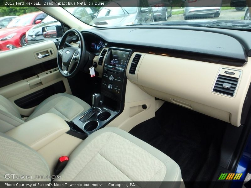 Deep Impact Blue Metallic / Dune 2013 Ford Flex SEL