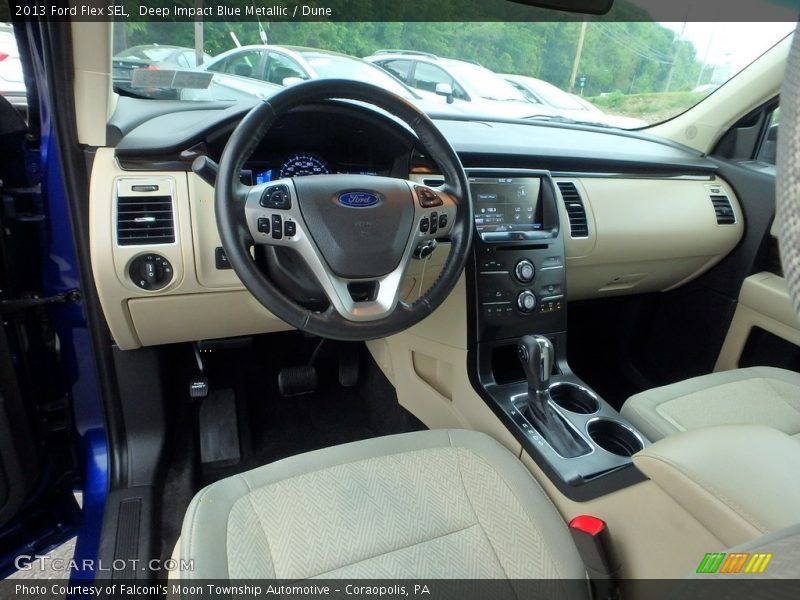 Deep Impact Blue Metallic / Dune 2013 Ford Flex SEL