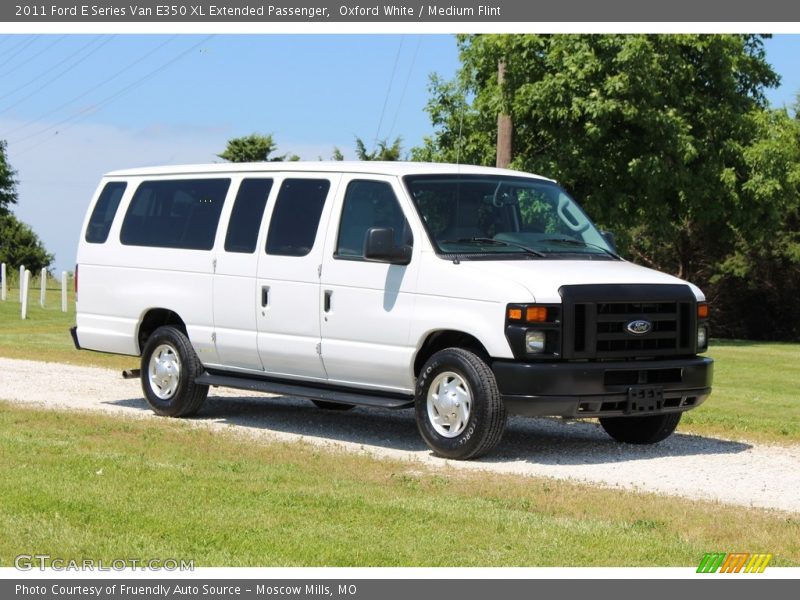 Oxford White / Medium Flint 2011 Ford E Series Van E350 XL Extended Passenger