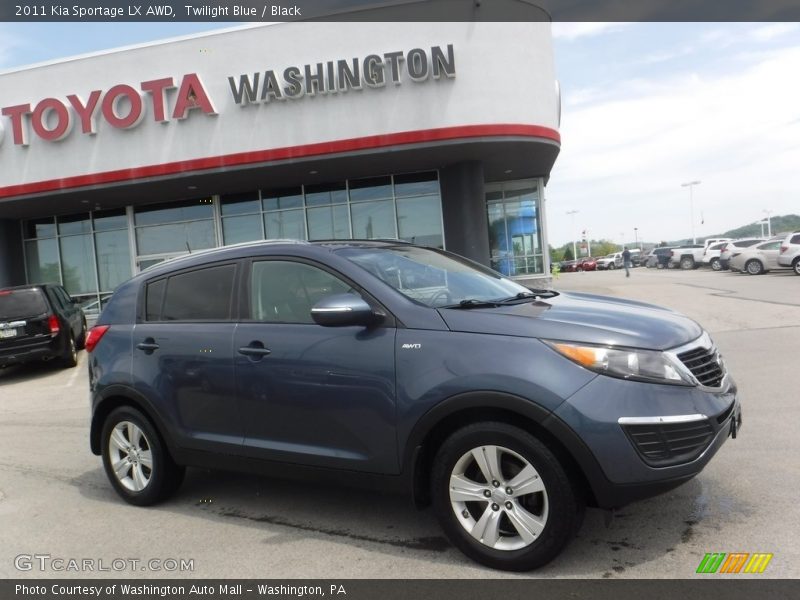 Twilight Blue / Black 2011 Kia Sportage LX AWD