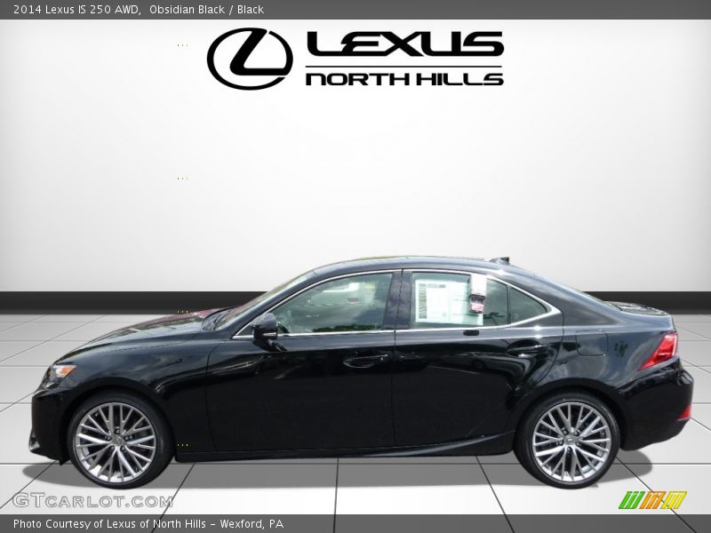 Obsidian Black / Black 2014 Lexus IS 250 AWD