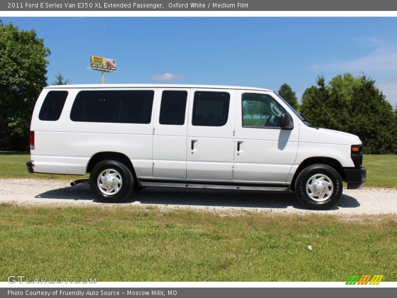 Oxford White / Medium Flint 2011 Ford E Series Van E350 XL Extended Passenger