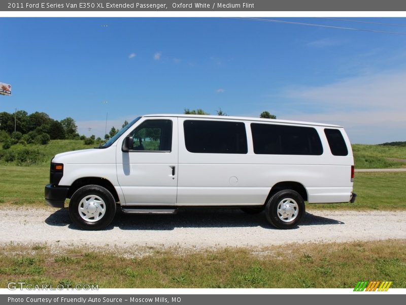 Oxford White / Medium Flint 2011 Ford E Series Van E350 XL Extended Passenger