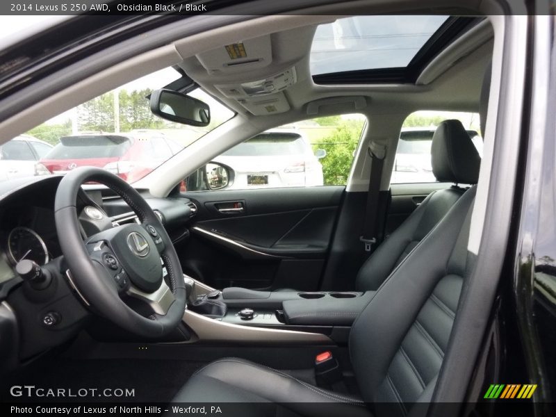 Obsidian Black / Black 2014 Lexus IS 250 AWD