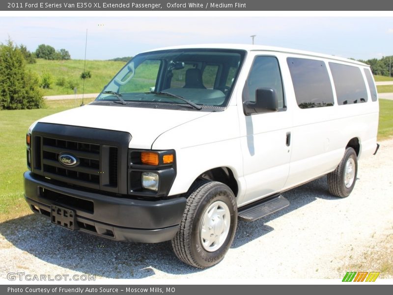 Oxford White / Medium Flint 2011 Ford E Series Van E350 XL Extended Passenger