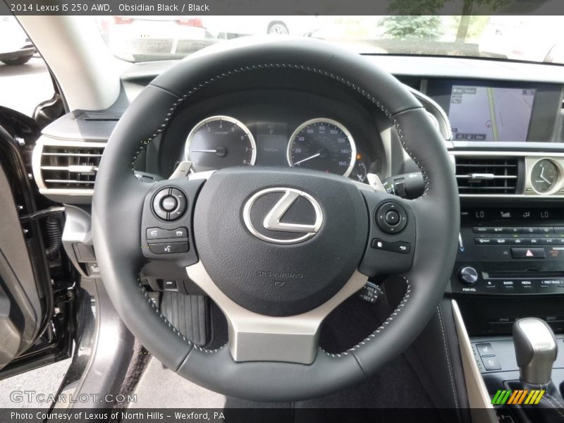 Obsidian Black / Black 2014 Lexus IS 250 AWD