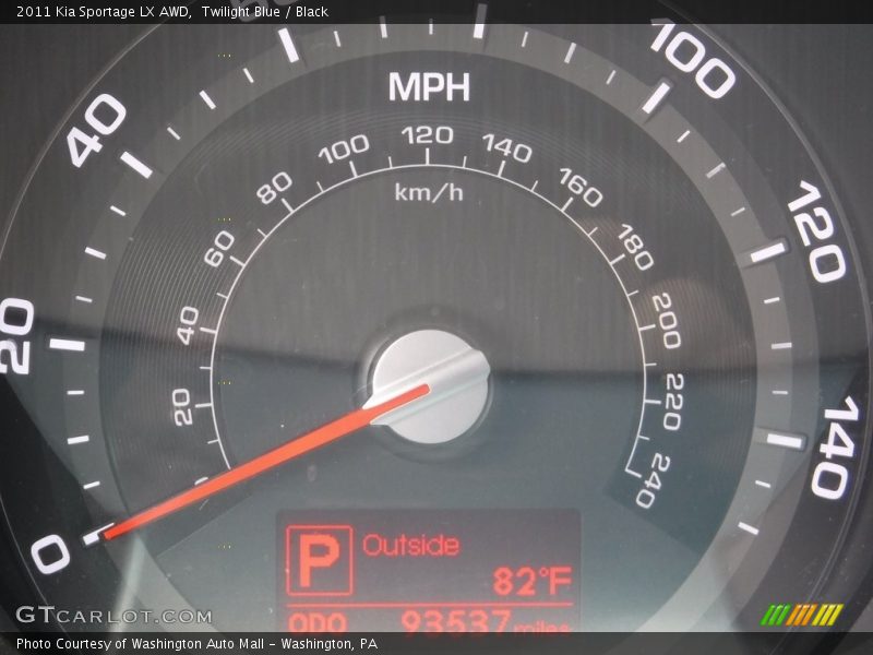 Twilight Blue / Black 2011 Kia Sportage LX AWD